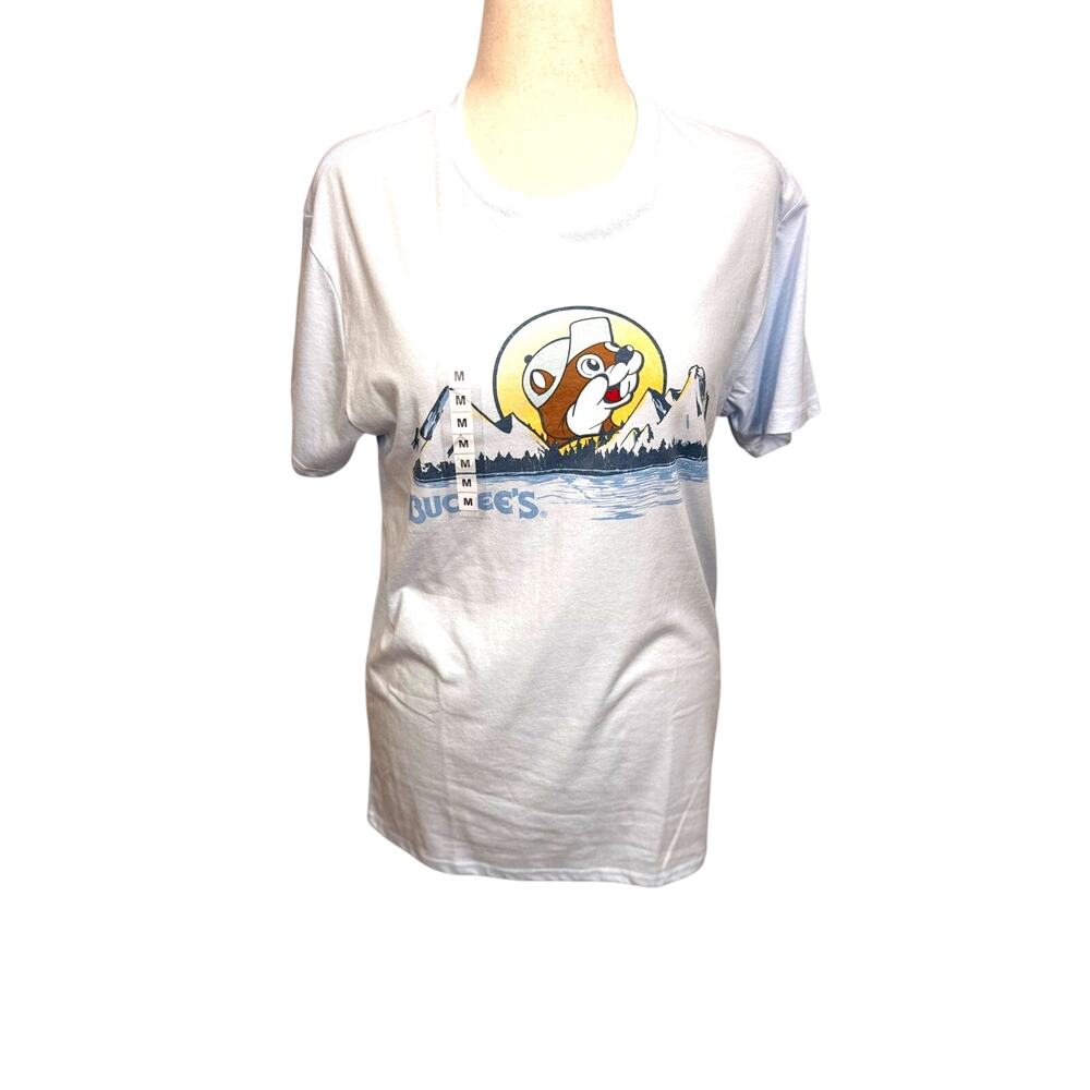 Buc-ee's On My Mind light blue short sleeve T shirt unisex mountain Sz M NEW